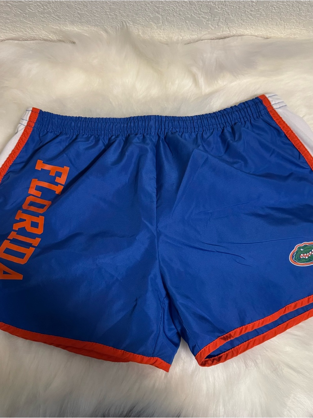 Pro Edge Blue and White Athletic Shorts
